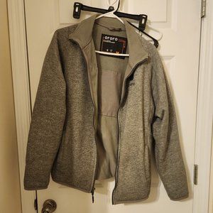Ororo Men's Fleece Jacket Size M Flecking Grey w/Battery